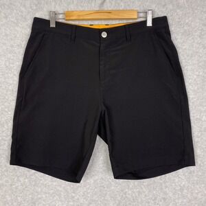 Macade Golf Shorts Mens 34 S Black Performance Chino Slim Fit